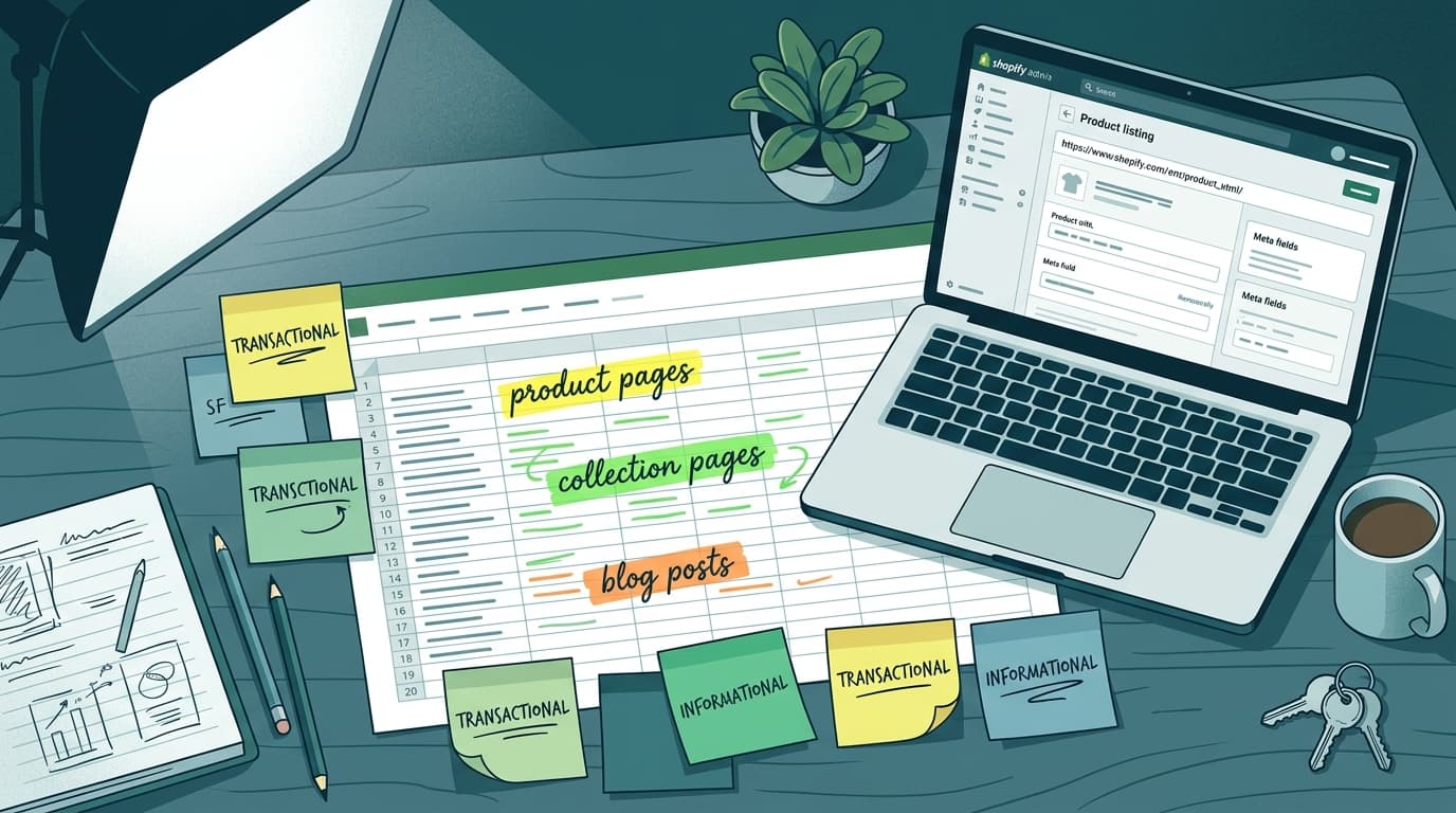 How to Map Keywords to Shopify Pages: Product Pages, Collections, and Blog Posts
