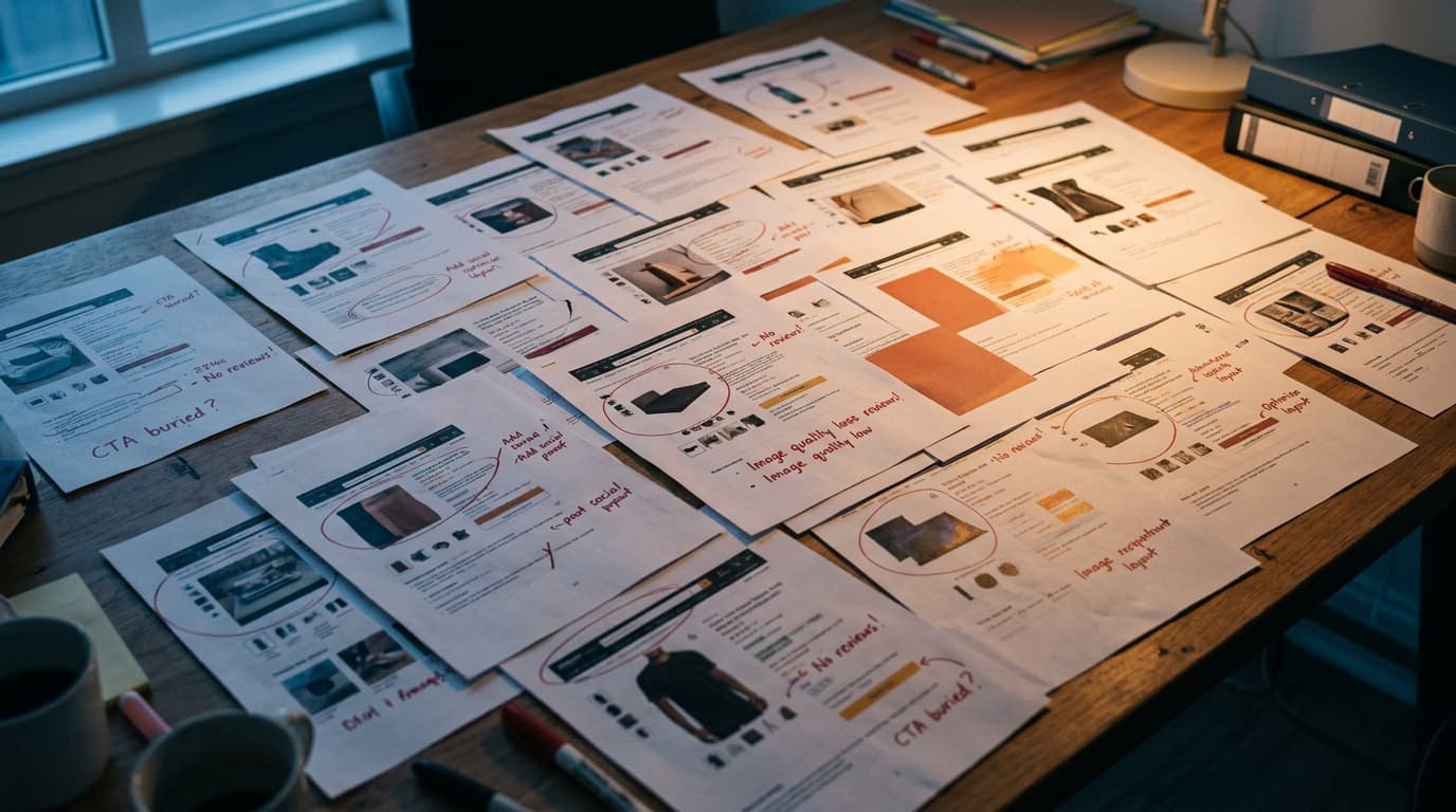 We Analyzed 50 Shopify Product Pages: Here Are the 10 Most Common CRO Mistakes